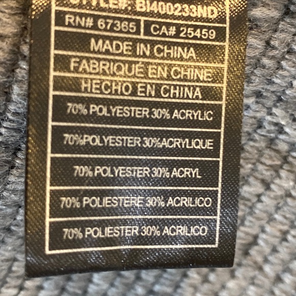 BB Dakota Ribbed Gray Hooded Jacket Coat - Picture 9 of 11